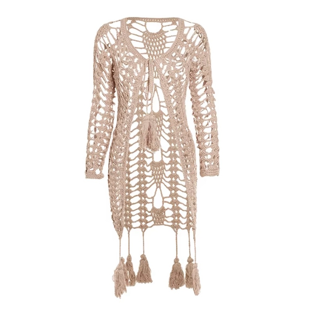 Earthbound Beige V-Neck Sweater
